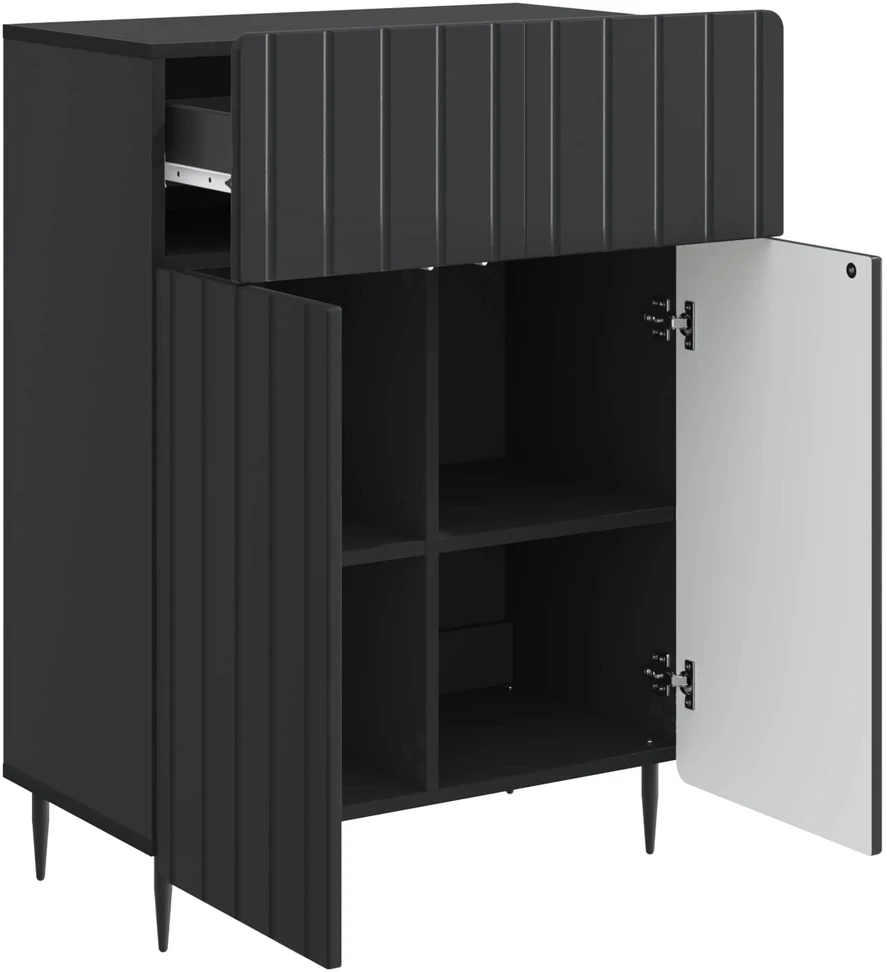 Kabalas Juoda 66 x 34,5 x 92 cm Apdirbta mediena