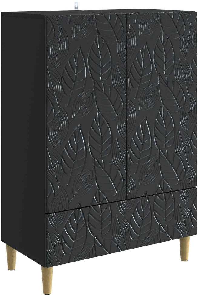 Kabalas Juoda 66 x 34,5 x 95 cm Apdirbta mediena