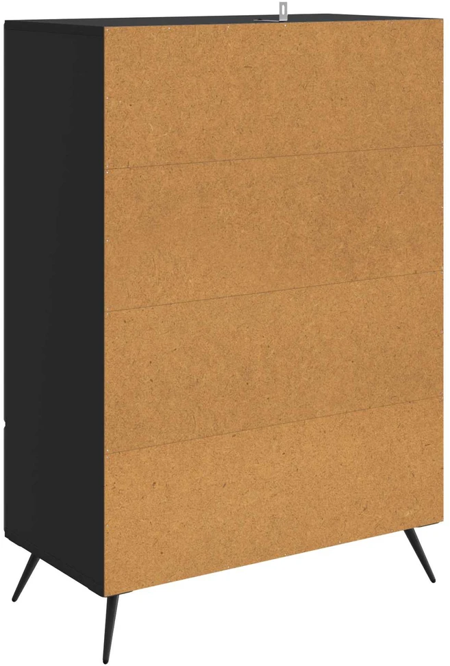 Kabalas Juoda 66 x 34,5 x 95 cm Apdirbta mediena