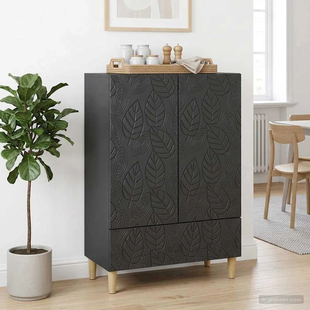 Kabalas Juoda 66 x 34,5 x 95 cm Apdirbta mediena