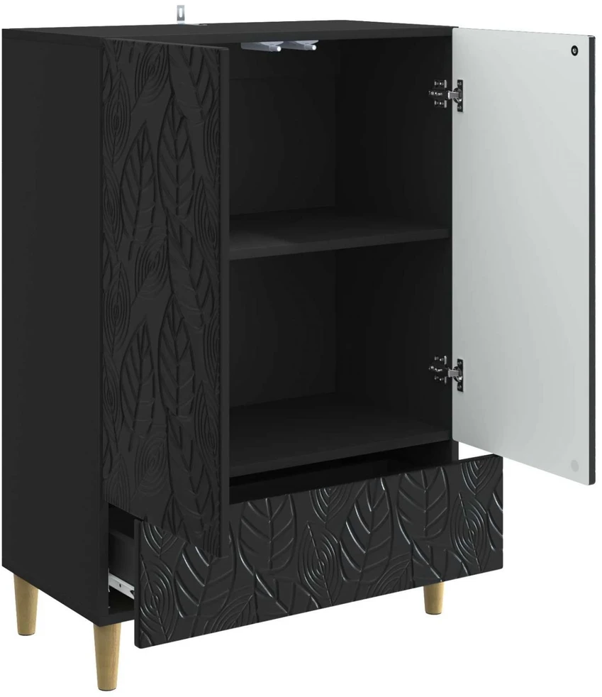 Kabalas Juoda 66 x 34,5 x 95 cm Apdirbta mediena