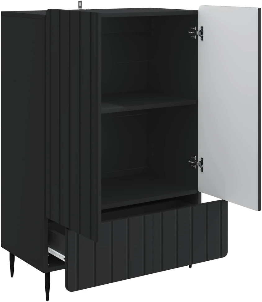 Kabalas Juoda 66 x 34,5 x 97 cm Apdirbta mediena