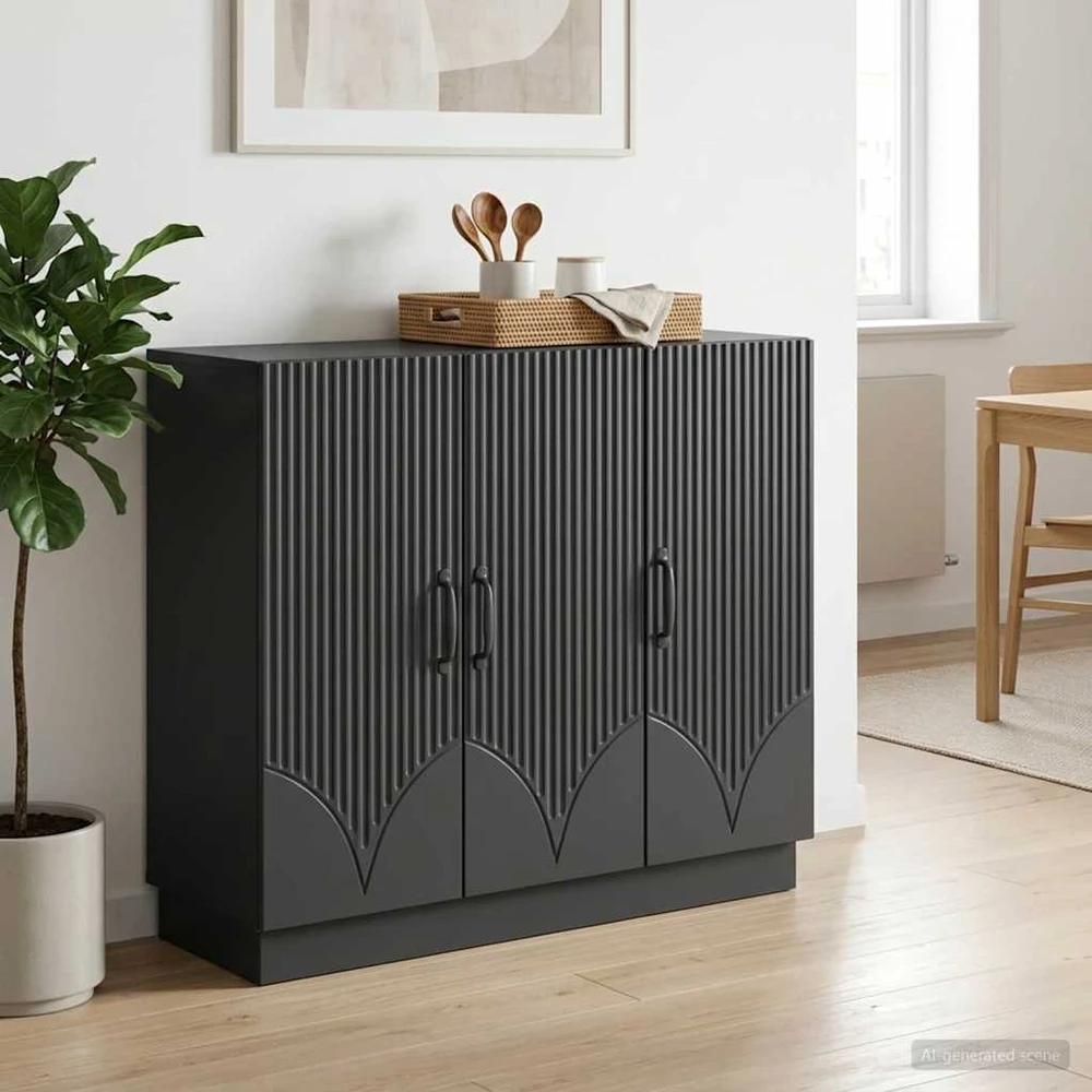 Kabalas Juoda 89 x 34,5 x 77 cm Apdirbta mediena