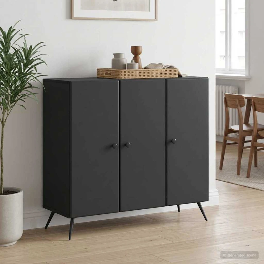 Kabalas Juoda 89 x 34,5 x 80 cm Apdirbta mediena