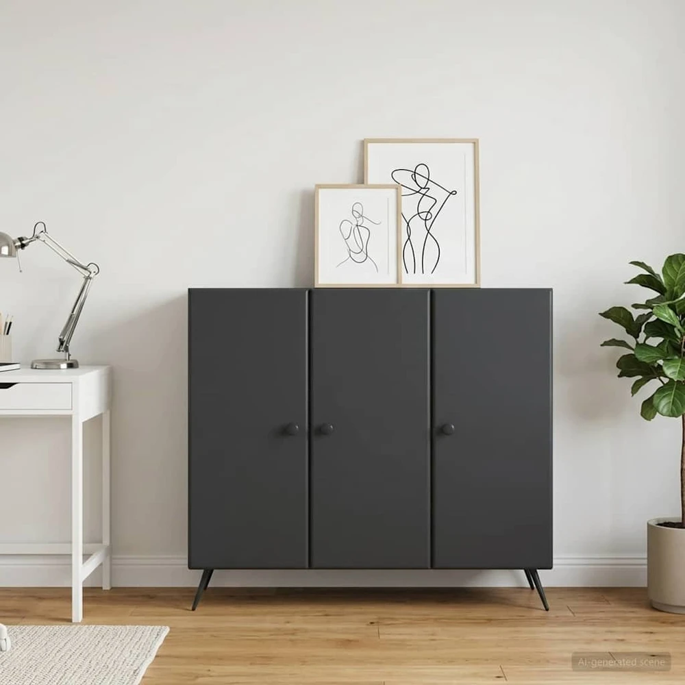 Kabalas Juoda 89 x 34,5 x 80 cm Apdirbta mediena