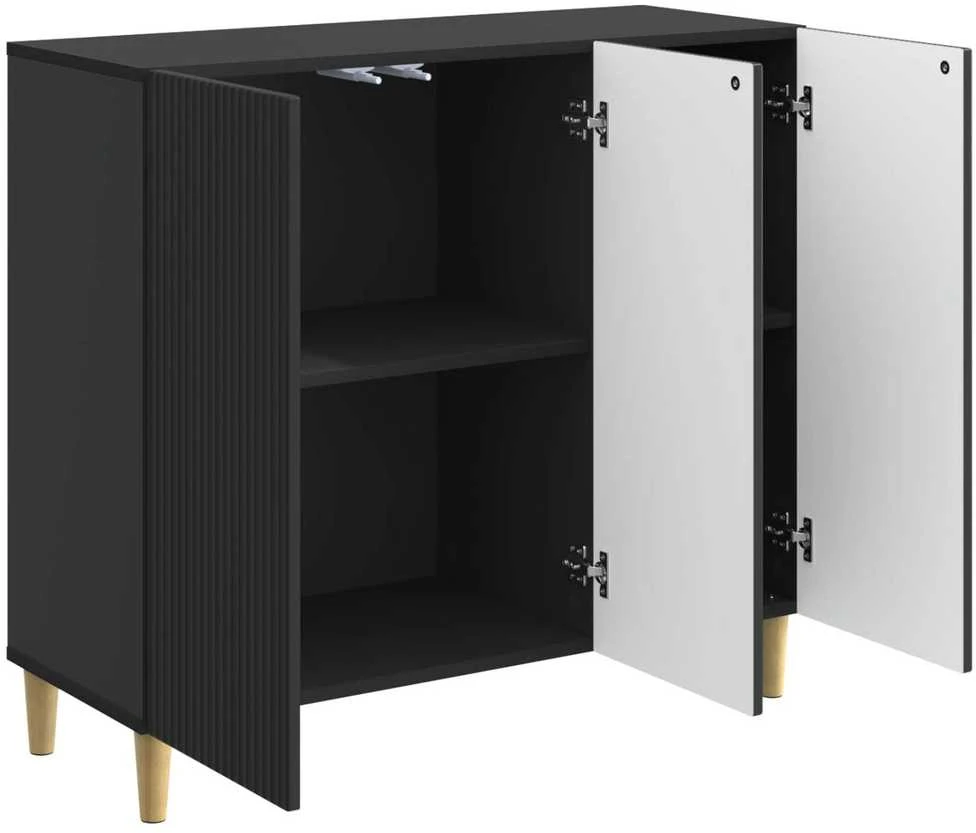 Kabalas Juoda 89 x 34,5 x 80 cm Apdirbta mediena