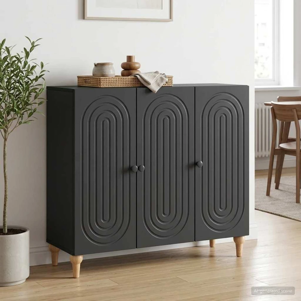 Kabalas Juoda 89 x 34,5 x 80 cm Apdirbta mediena