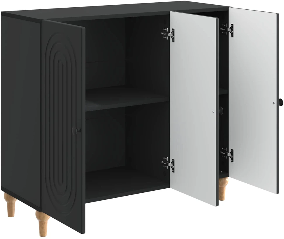 Kabalas Juoda 89 x 34,5 x 80 cm Apdirbta mediena