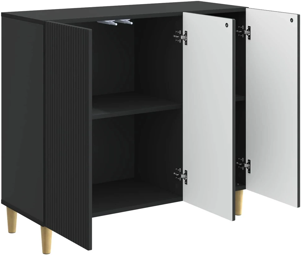 Kabalas Juoda 89 x 34,5 x 80 cm Apdirbta mediena
