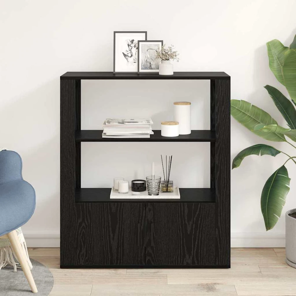 Kabalas juoda ąžuolo 30 x 80 x 90 cm Apdirbta mediena