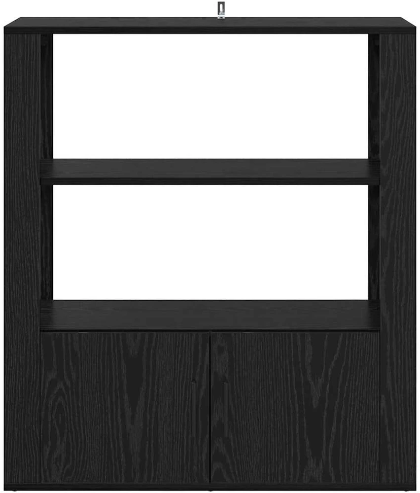 Kabalas juoda ąžuolo 30 x 80 x 90 cm Apdirbta mediena