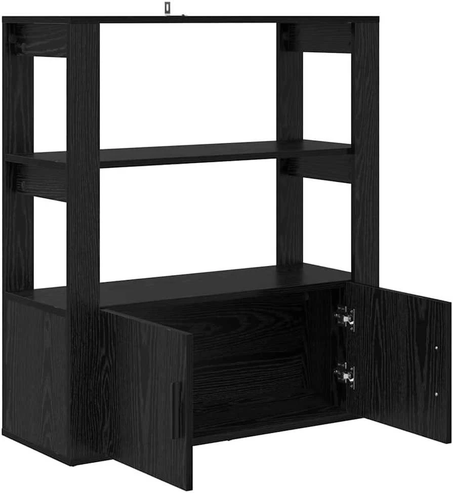 Kabalas juoda ąžuolo 30 x 80 x 90 cm Apdirbta mediena