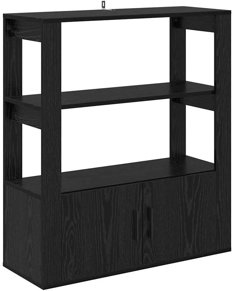 Kabalas juoda ąžuolo 30 x 80 x 90 cm Apdirbta mediena