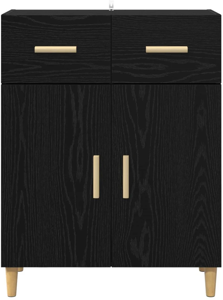 Kabalas juoda ąžuolo 34 x 69.5 x 89 cm Apdirbta mediena