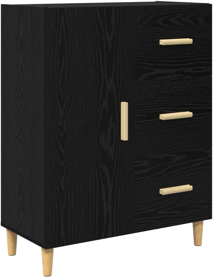 Kabalas juoda ąžuolo 34 x 69.5 x 90 cm Apdirbta mediena