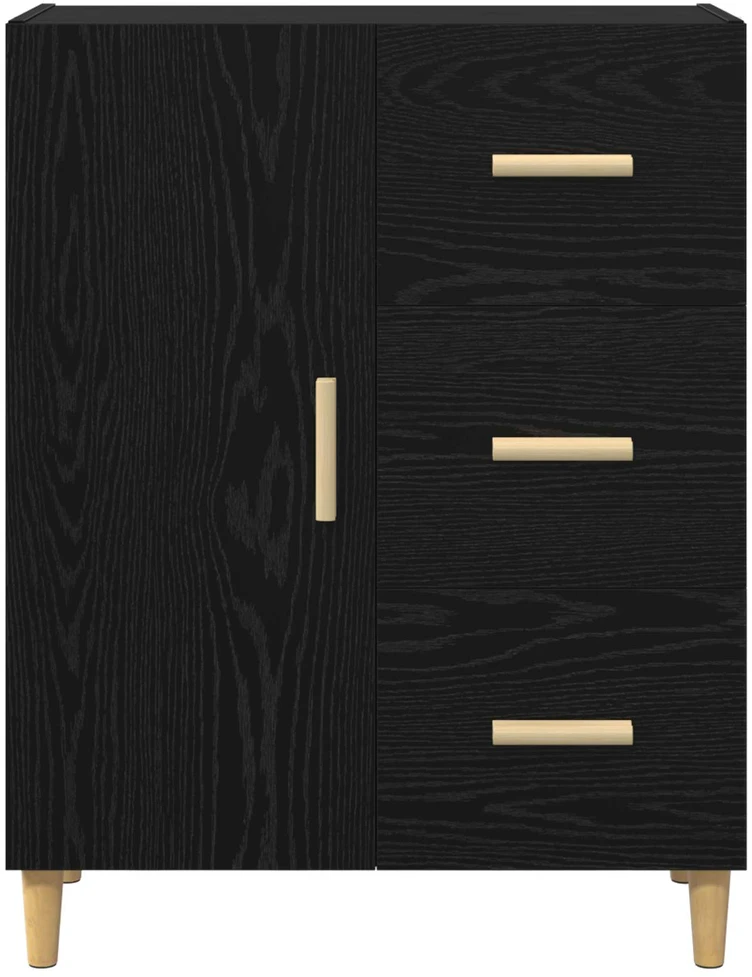 Kabalas juoda ąžuolo 34 x 69.5 x 90 cm Apdirbta mediena