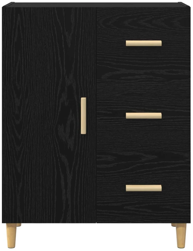 Kabalas juoda ąžuolo 34 x 69.5 x 90 cm Apdirbta mediena