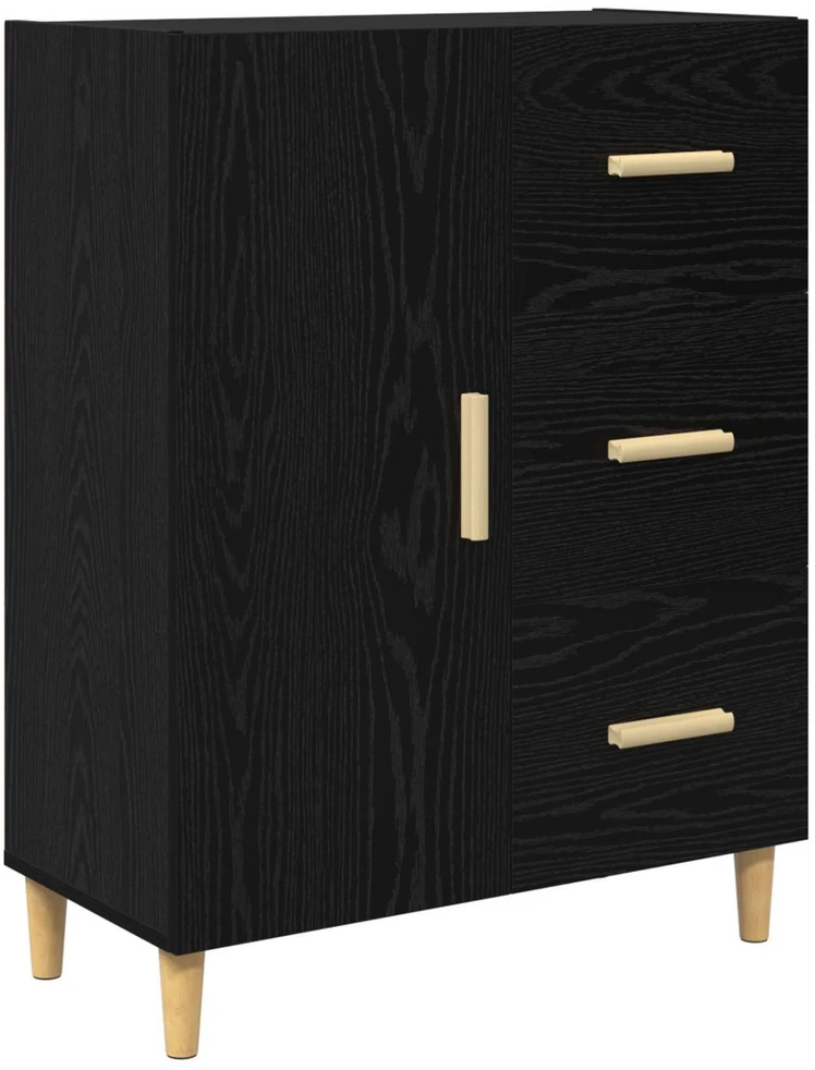 Kabalas juoda ąžuolo 34 x 69.5 x 90 cm Apdirbta mediena