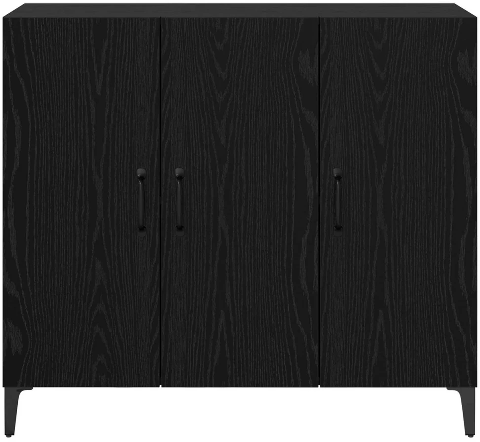 Kabalas juoda ąžuolo 34 x 90 x 80 cm Apdirbta mediena
