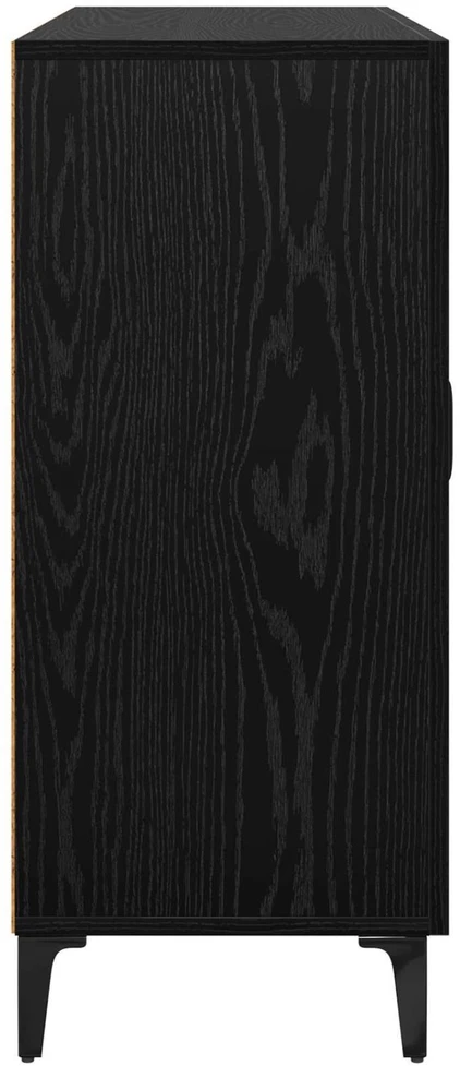 Kabalas juoda ąžuolo 34 x 90 x 80 cm Apdirbta mediena
