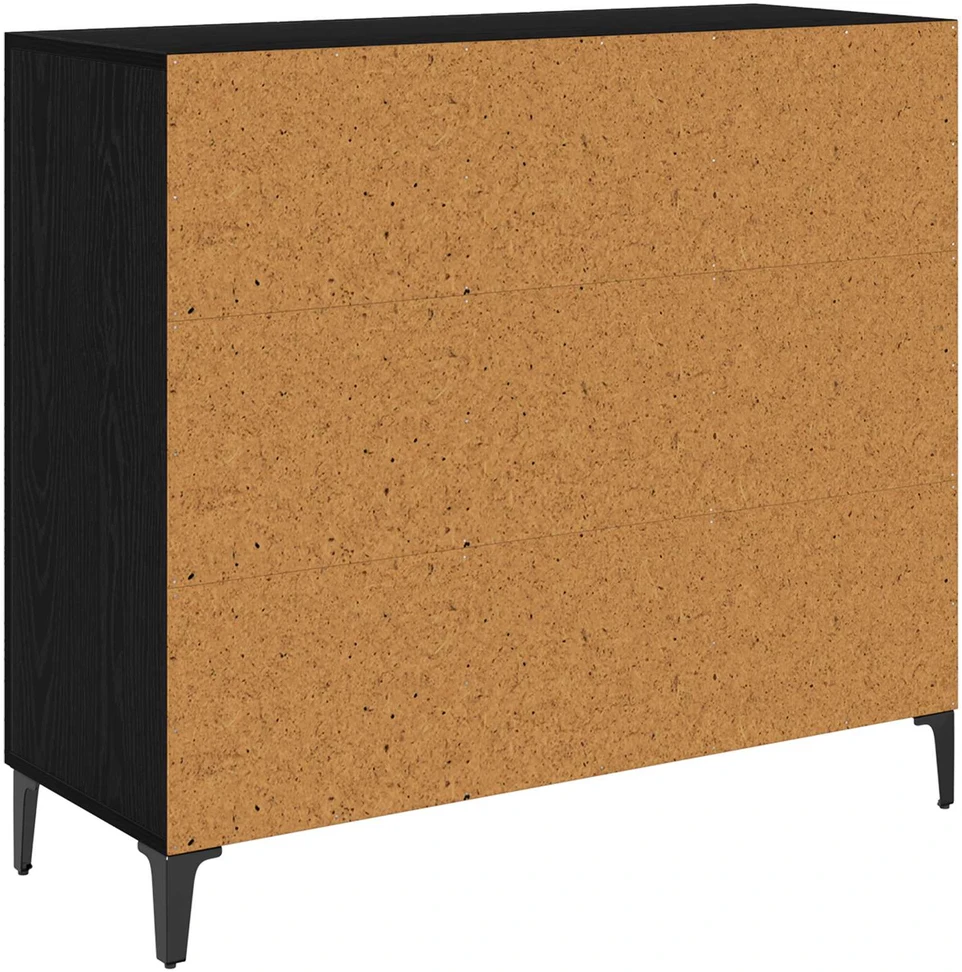 Kabalas juoda ąžuolo 34 x 90 x 80 cm Apdirbta mediena