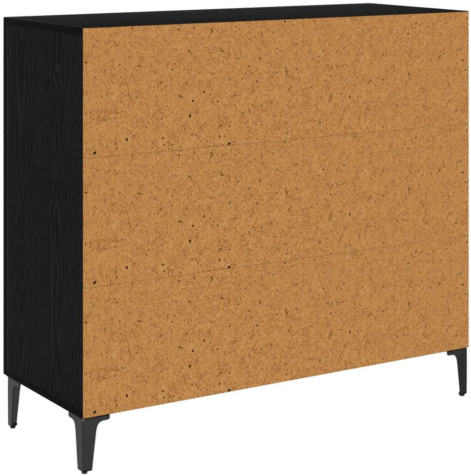 Kabalas juoda ąžuolo 34 x 90 x 80 cm Apdirbta mediena