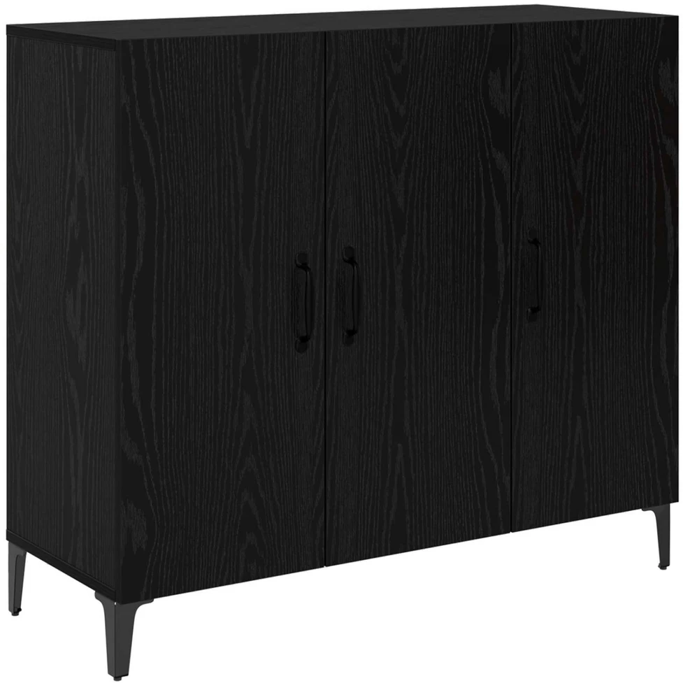 Kabalas juoda ąžuolo 34 x 90 x 80 cm Apdirbta mediena