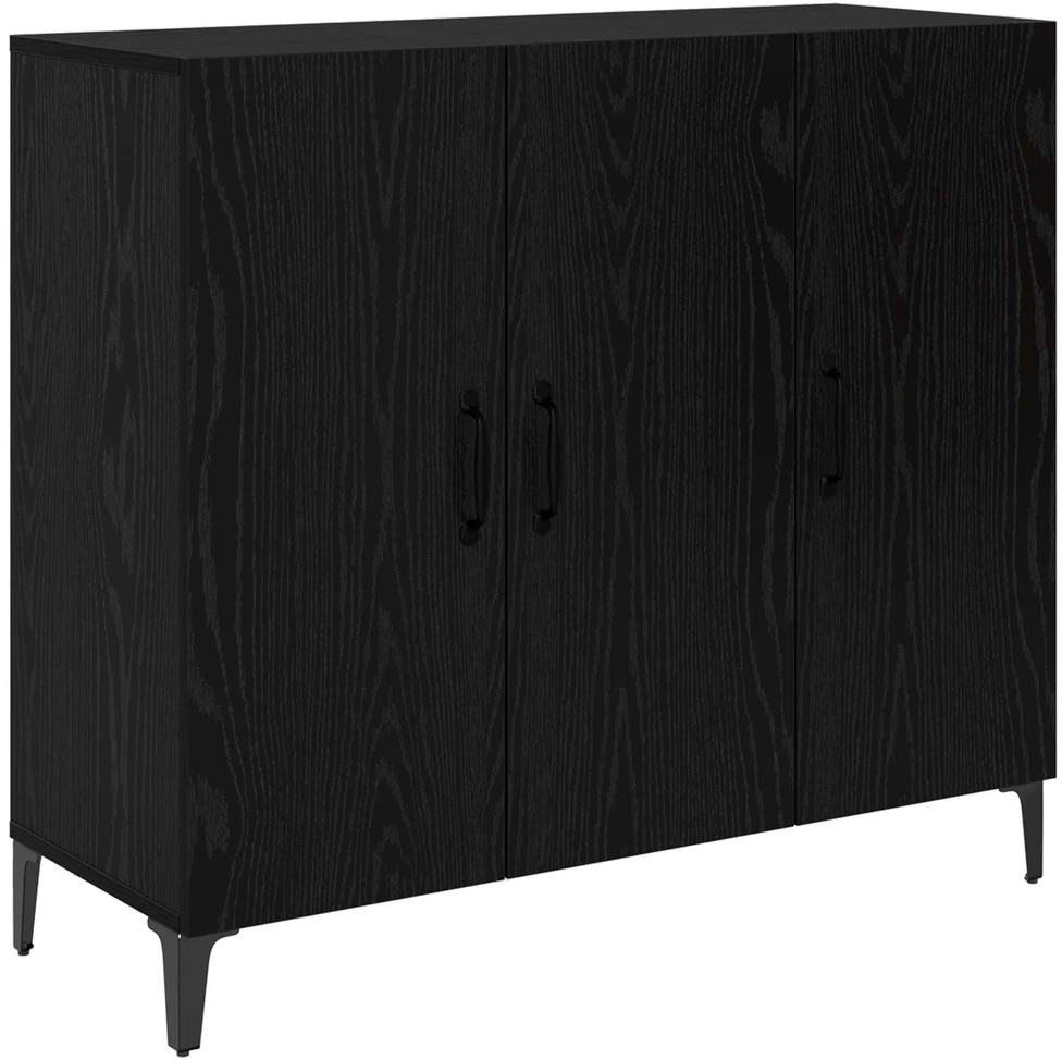 Kabalas juoda ąžuolo 34 x 90 x 80 cm Apdirbta mediena