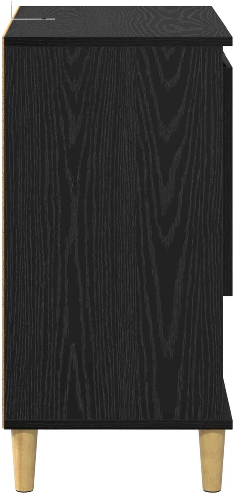 Kabalas juoda ąžuolo 35 x 60 x 70 cm Apdirbta mediena