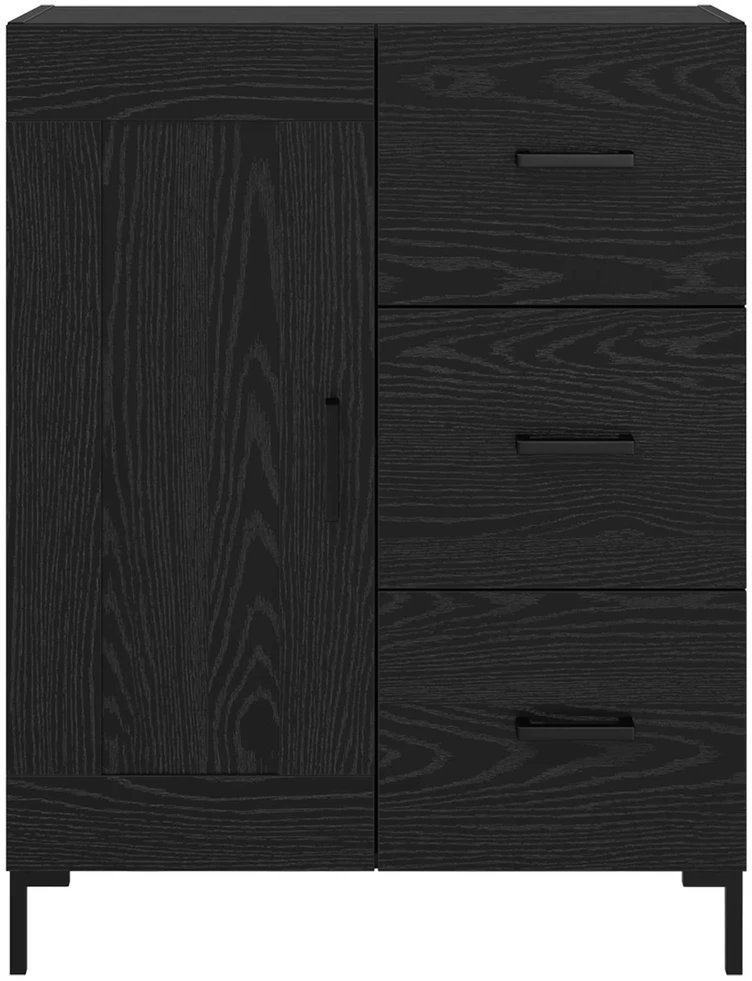Kabalas juoda ąžuolo 69.5 x 34 x 90 cm Apdirbta mediena