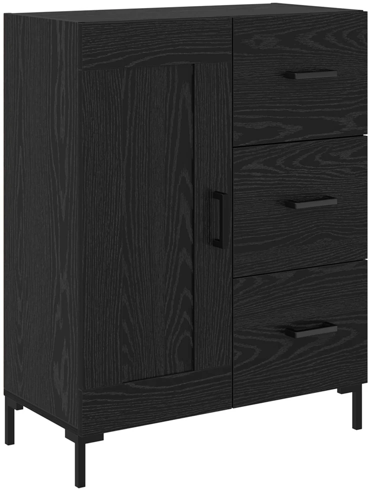 Kabalas juoda ąžuolo 69.5 x 34 x 90 cm Apdirbta mediena