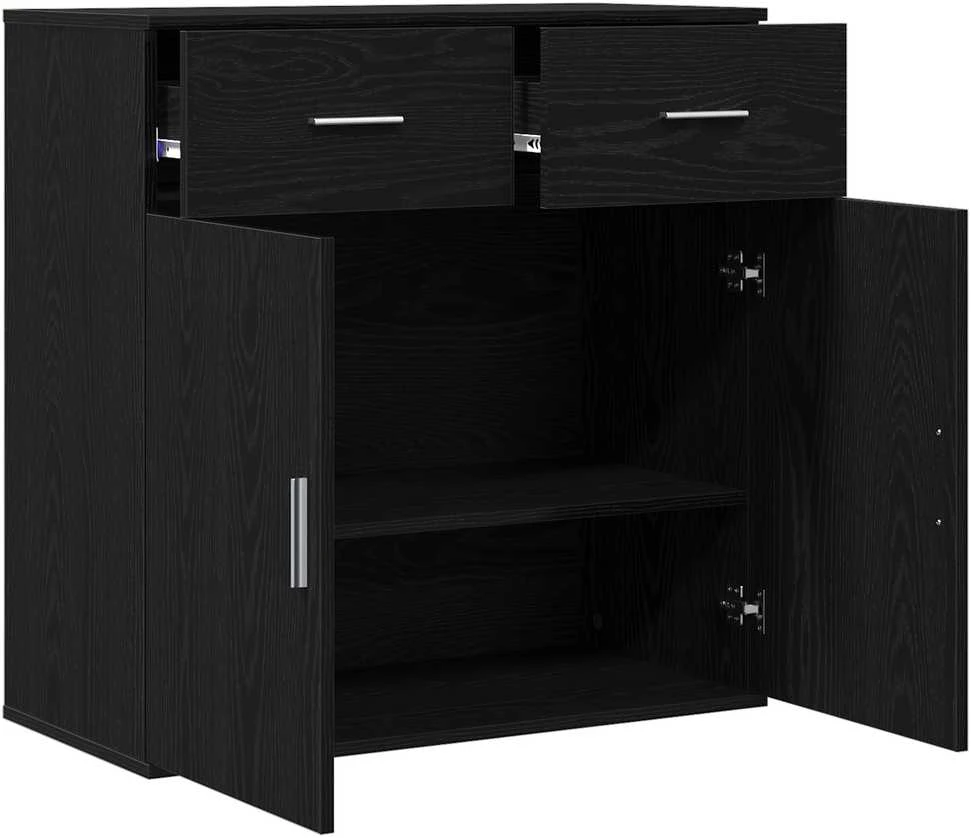 Kabalas Juodas ąžuolas 78 x 38 x 80 cm Apdirbta mediena