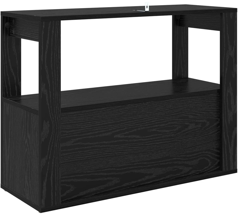 Kabalas juoda ąžuolo 80 x 30 x 60 cm Apdirbta mediena