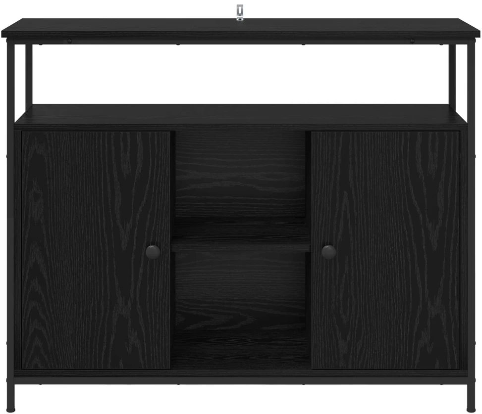 Kabalas Juodas ąžuolas 100 x 35 x 80 cm Apdirbta mediena
