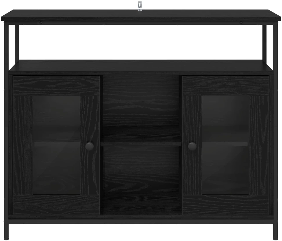 Kabalas Juodas ąžuolas 100 x 35 x 80 cm Apdirbta mediena
