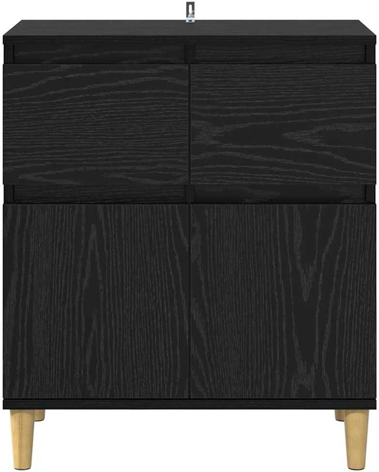 Kabalas Juodas ąžuolas 60 x 35 x 70 cm Apdirbta mediena