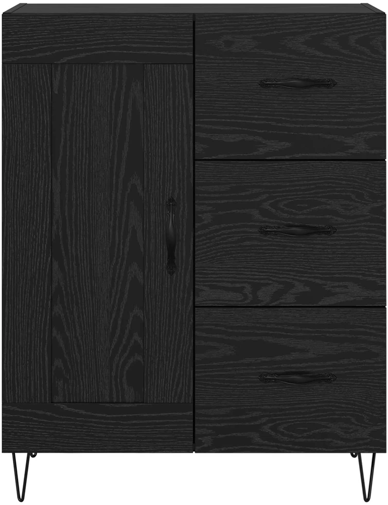 Kabalas Juodas Ąžuolas 69,5 x 34 x 90 cm Dirbtinė mediena