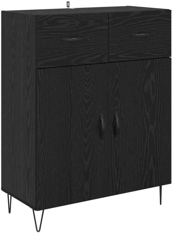 Kabalas Juodas ąžuolas 69,5 x 34 x 90 cm Apdirbta mediena