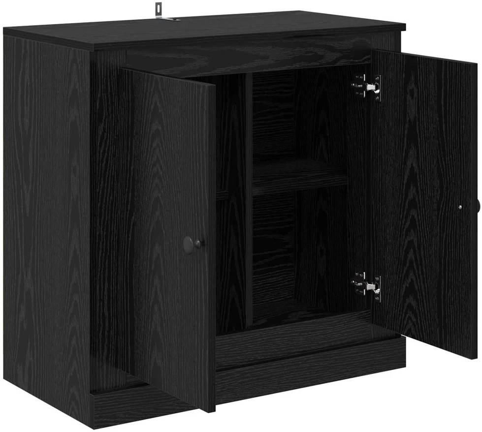 TV staliukas Kabalas 70 x 35,5 x 67,5 cm Juodas ąžuolas Apdirbta mediena