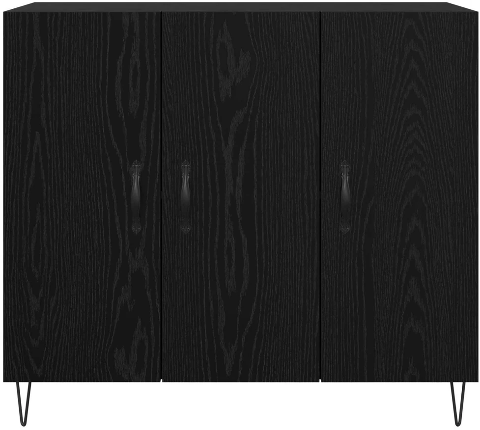 Kabalas Juodas ąžuolas 90 x 32,5 x 80 cm Apdirbta mediena