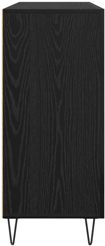 Kabalas Juodas ąžuolas 90 x 32,5 x 80 cm Apdirbta mediena