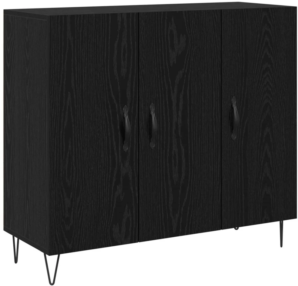 Kabalas Juodas ąžuolas 90 x 32,5 x 80 cm Apdirbta mediena