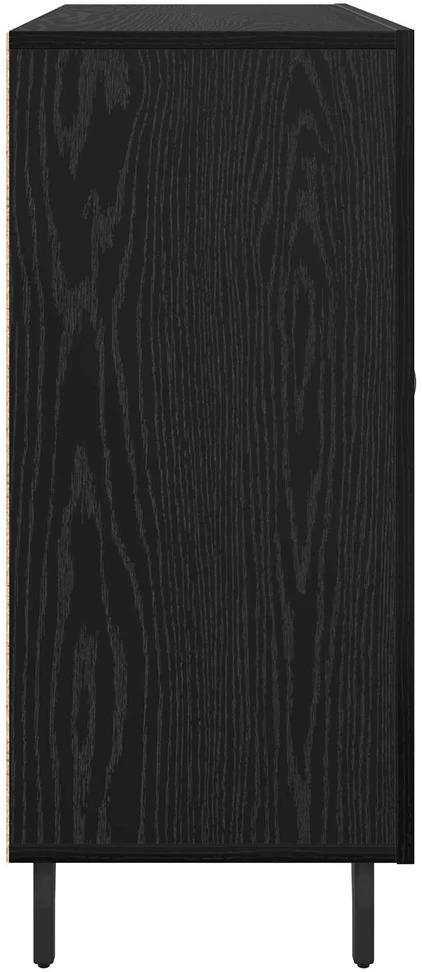 Kabalas Juodas ąžuolas 90 x 34 x 80 cm Apdirbta mediena
