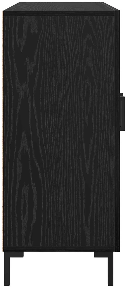 Kabalas Juodas ąžuolas 90 x 34 x 80 cm Apdirbta mediena