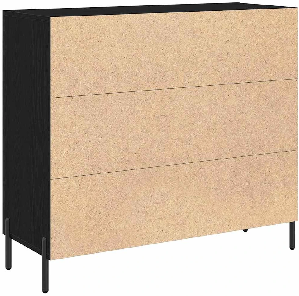 Kabalas Juodas ąžuolas 90 x 34 x 80 cm Apdirbta mediena