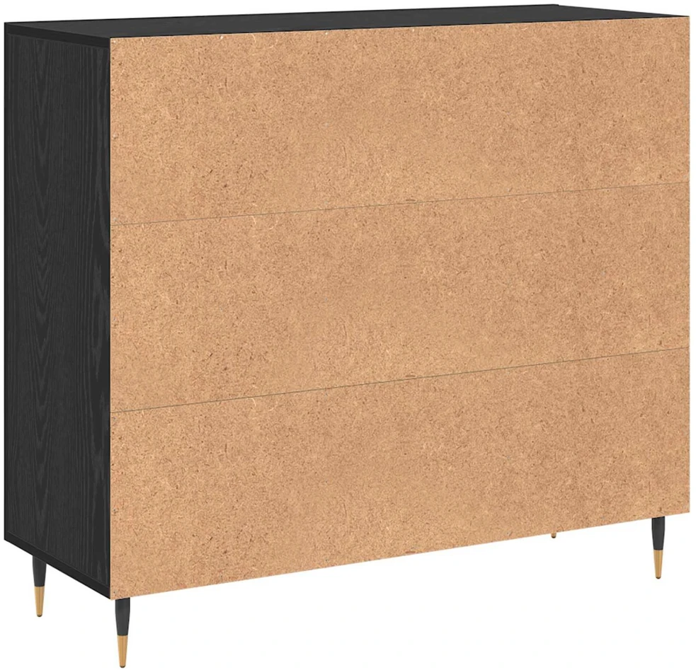 Kabalas Juodas ąžuolas 90 x 34 x 80 cm Apdirbta mediena