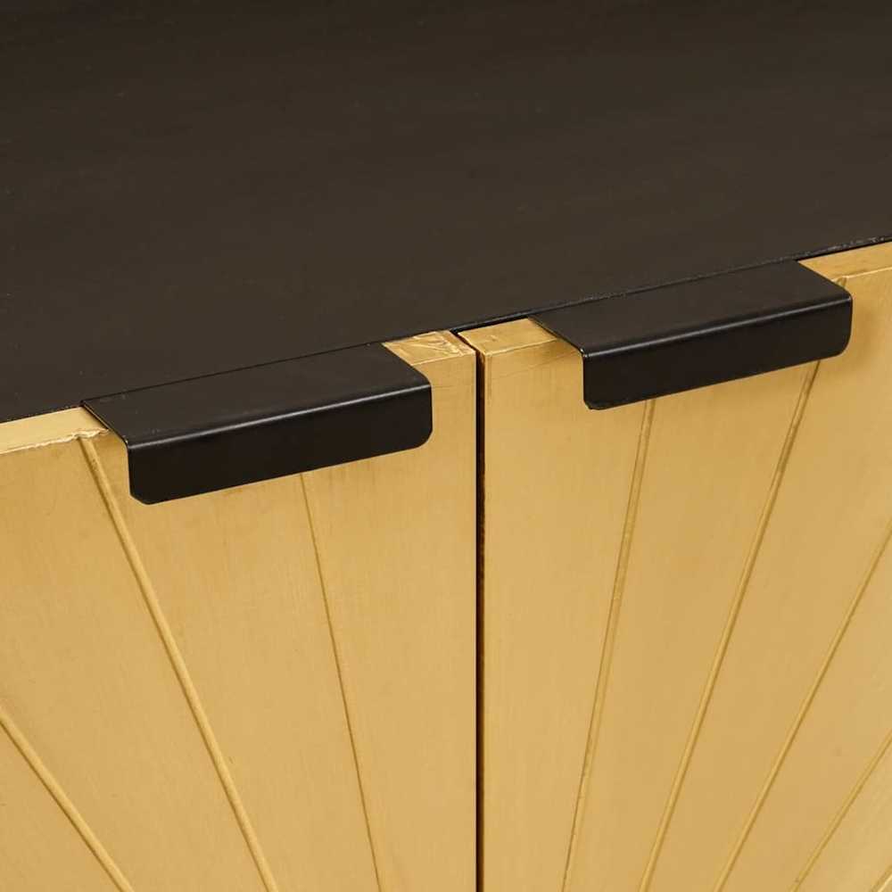 Kabalas Juodas ir auksinis 60 x 33 x 75 cm Kietas mango medis