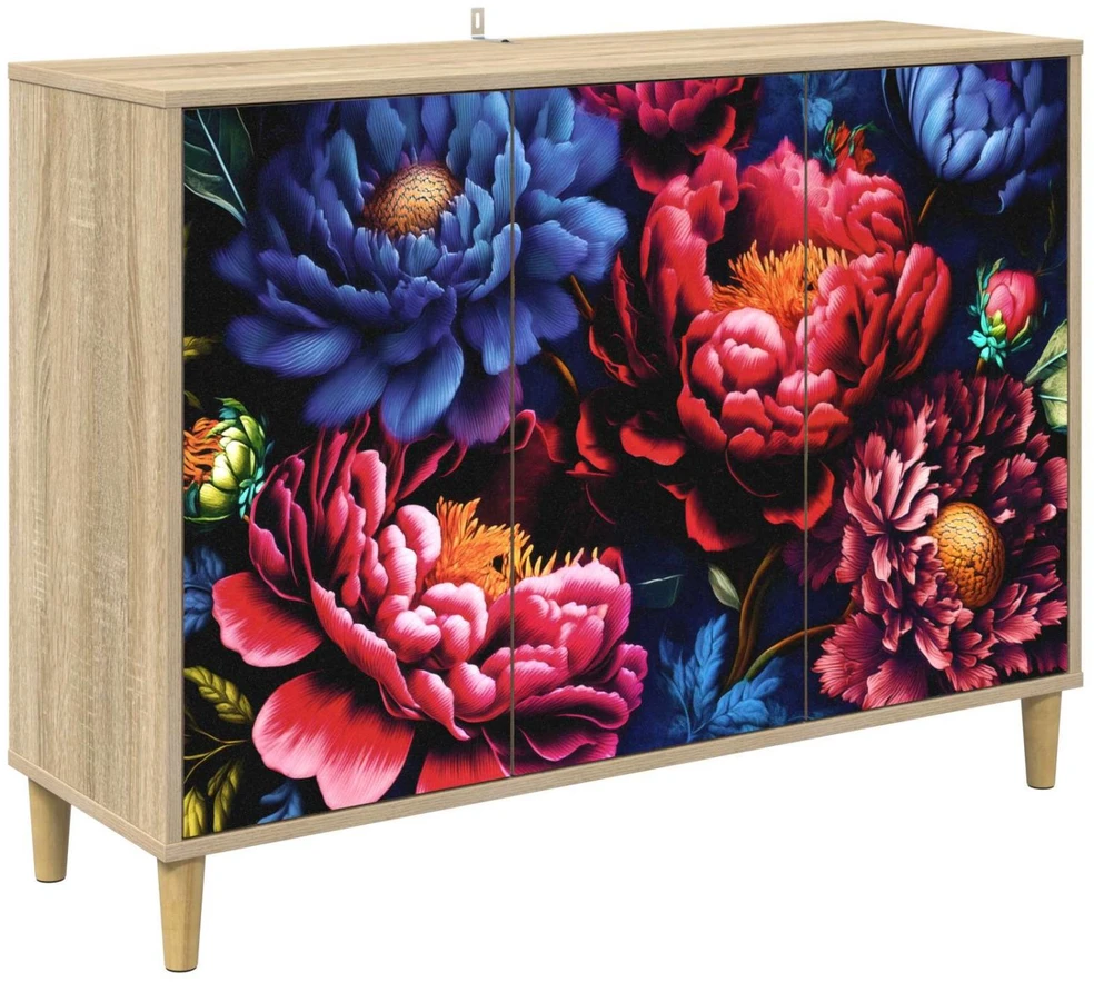 Kabalas KIEL Sonoma ąžuolo 102 x 33 x 75 cm Apdirbta mediena