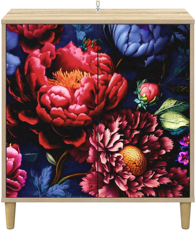 Kabalas KIEL Sonoma ąžuolo 69 x 33 x 75 cm Apdirbta mediena
