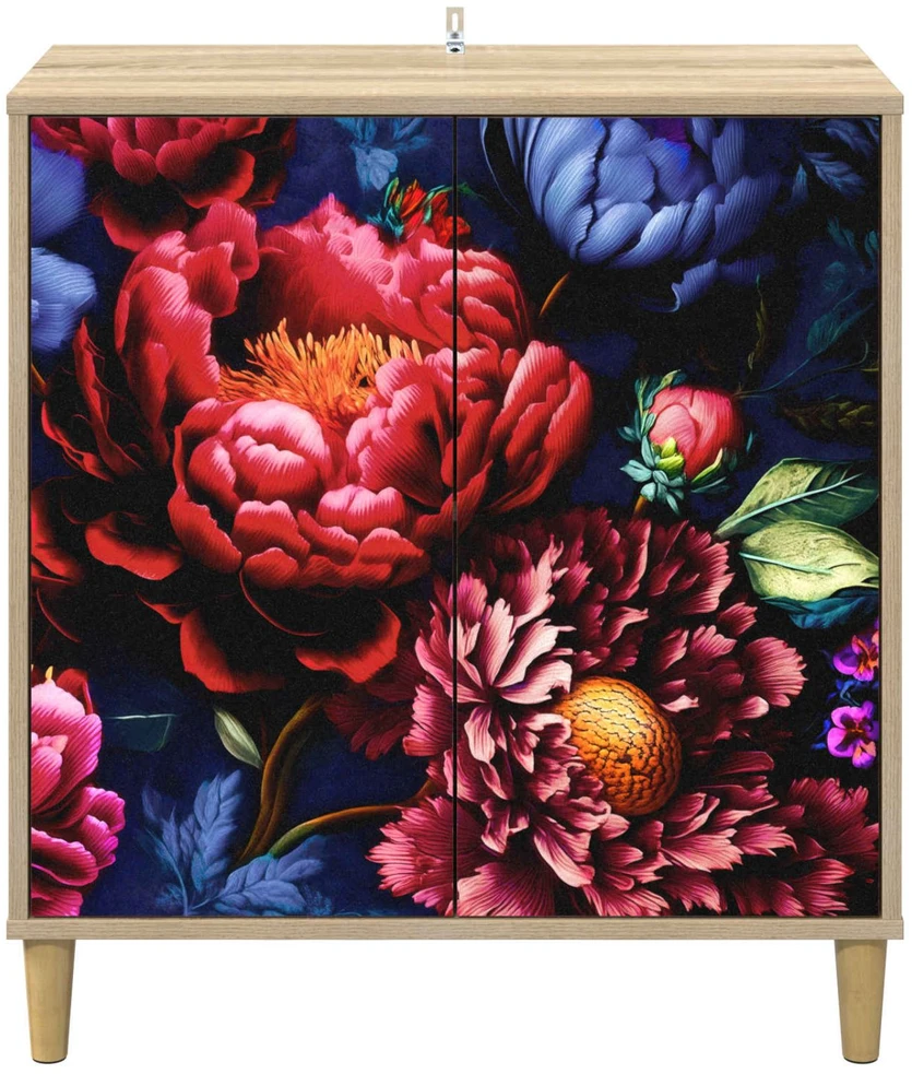 Kabalas KIEL Sonoma ąžuolo 69 x 33 x 75 cm Apdirbta mediena